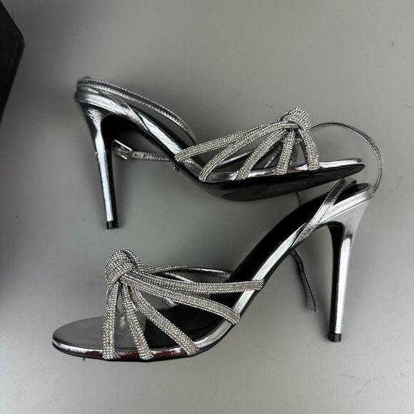 Tony Bianco Kyla Sandal in Silver Foil - Picture 7 of 9